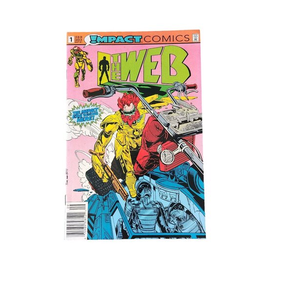 Impact The Web #1 1991 Comic Book Collector Bagged Boarded - Picture 1 of 2